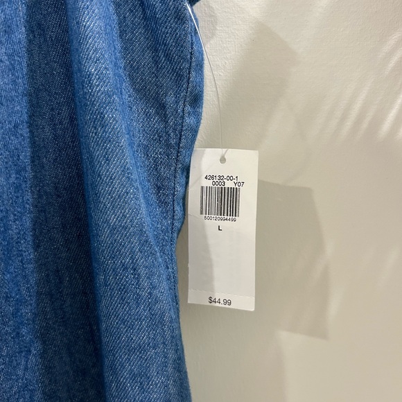 NWT square neck denim dress - Picture 3 of 3